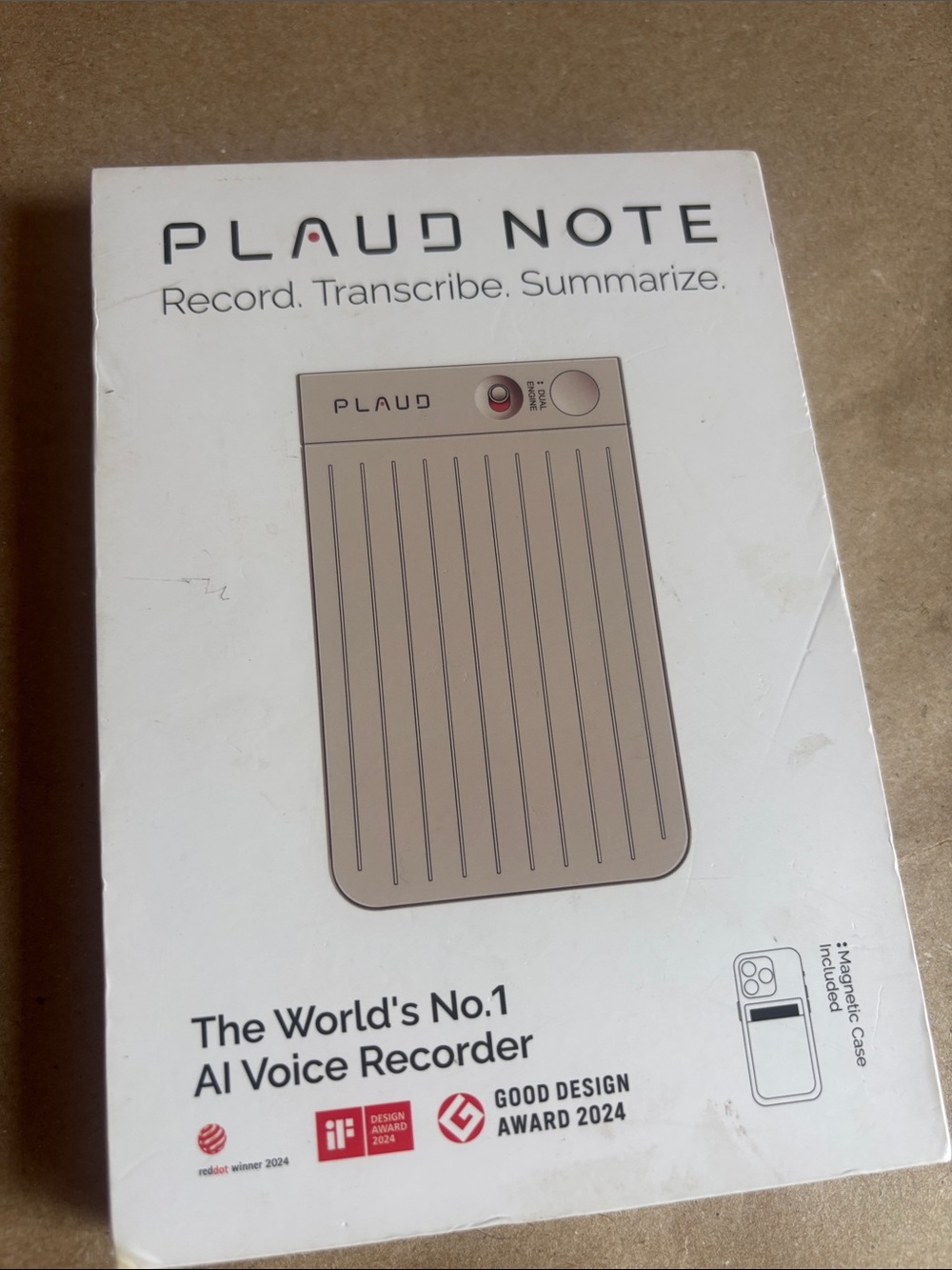 Note AI Voice Recorder - Beige